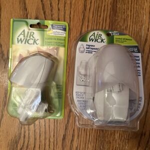 Set Of 2 Air Wick Scented Oil Warmer Plug In Hidden Pleasures Frosted Glass Look